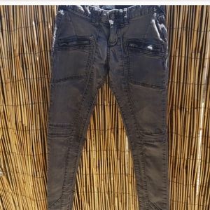 Free People Skinny Jeans With Zipper Pockets